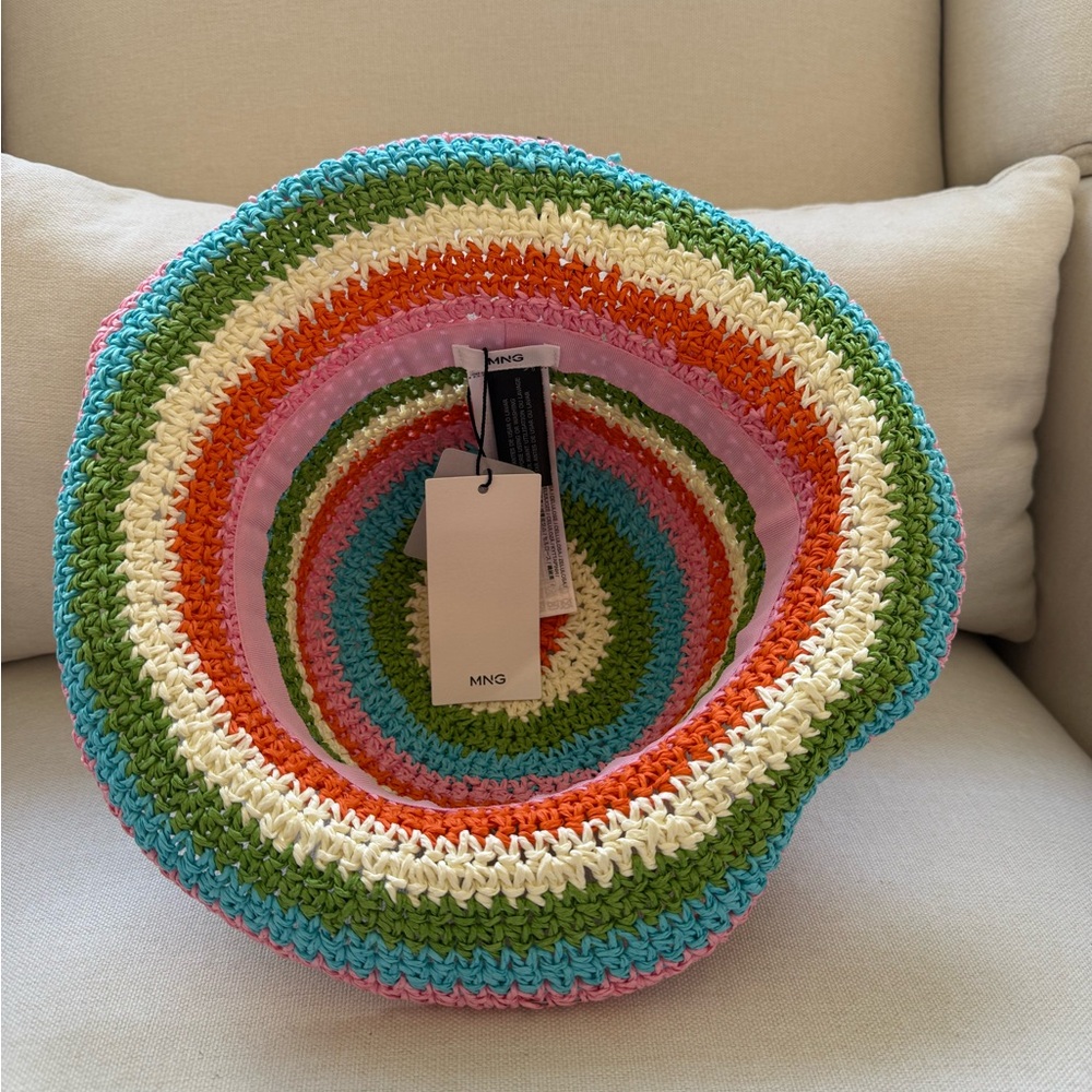 Striped Raffia Hat - Picture 7 of 7